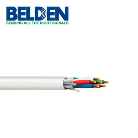 Bobina de Cable de Seguridad y Sonido Belden 6C/ 22AWG Blindado Plenum Naranja 305 Metros, 6504FE003U1000