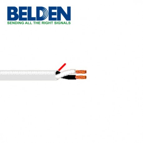 Bobina de Cable de Audio Belden 5100UP 0091000 PVC Blanco CL3/ 2 Conductores/ 14 AWG/ Uso Interior/ 305 Metros, 5100UP 0091000