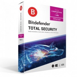 Bitdefender Total Security 2018 MD 1año/ 5 usuarios, TMBD-41