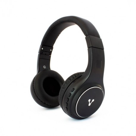 Diadema Vorago HPB-300 Bluetooth/ FM/ MSD plegable negra