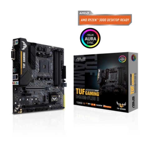 Tarjeta Madre Asus TUF Gaming B450M-PLUS II Socket AM4/ HDMI/ DVI-D Aura Sync/ M.2/ MATX