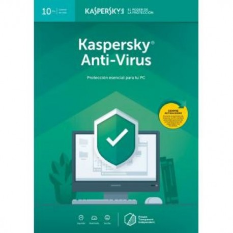 Antivirus Kaspersky, 10 usuarios, 1 año, TMKS-188