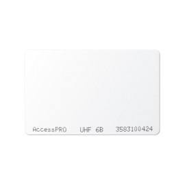 Tag UHF tipo Tarjeta para lectoras de largo alcance 900 MHZ / ISO 18000 6B / No imprimible, ACCESS-CARD-6B