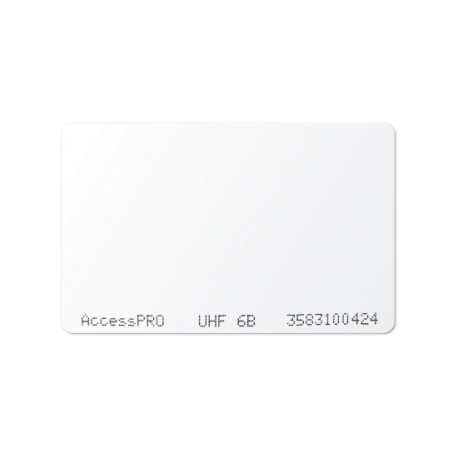 Tag UHF tipo Tarjeta para lectoras de largo alcance 900 MHZ / ISO 18000 6B / No imprimible, ACCESS-CARD-6B