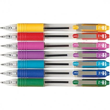 Mini bolígrafo Z-grip 1.0MM caja 12pzas, varios colores