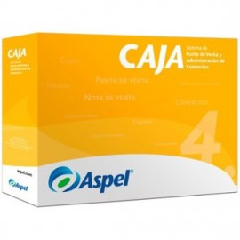 Paquete Aspel caja 4.0, 1 usuario 1 empresas físico, CAJA1E