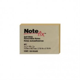 12 notas adhesivas 3M Note Fix NF7 7.6x10 amarillo con 100, 51141313962